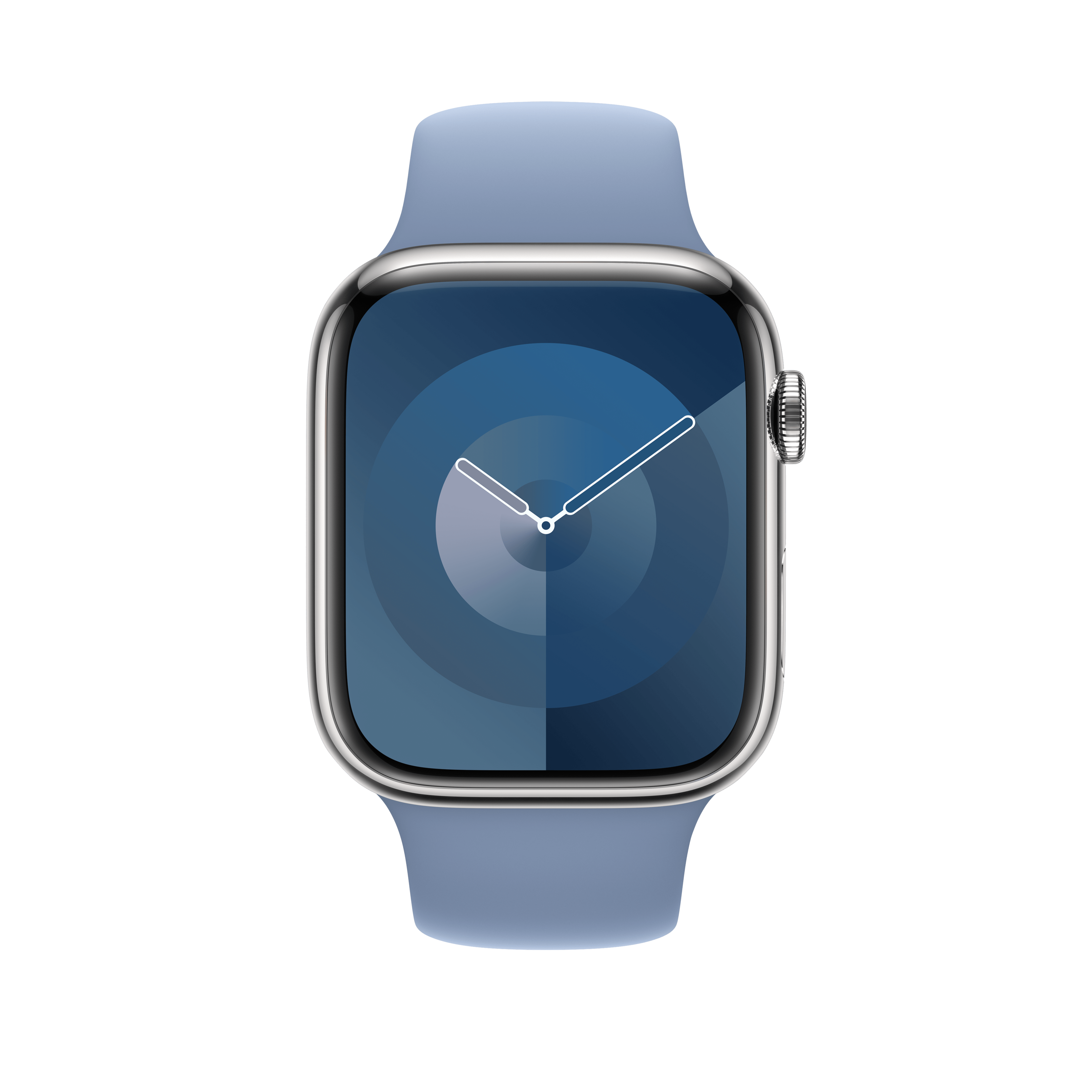 Alt View 12. Apple - 45mm Winter Blue Sport Band - S/M - Winter Blue.