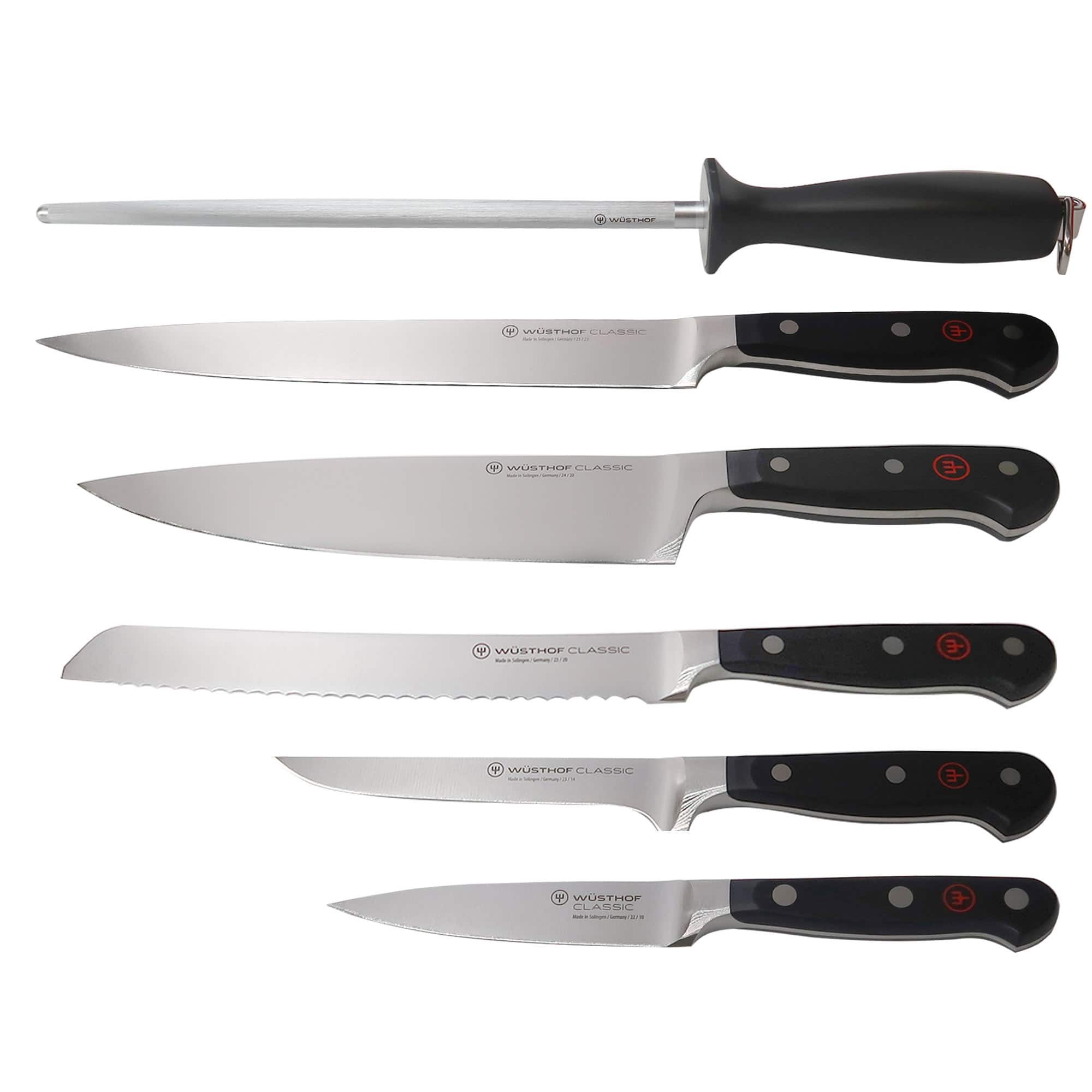 Wusthof - 1120160602 Classic Six Piece Cook's Set 6, Black - Silver