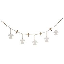 BreeBe - Woodland Angel Garland - 48" - Brown, White