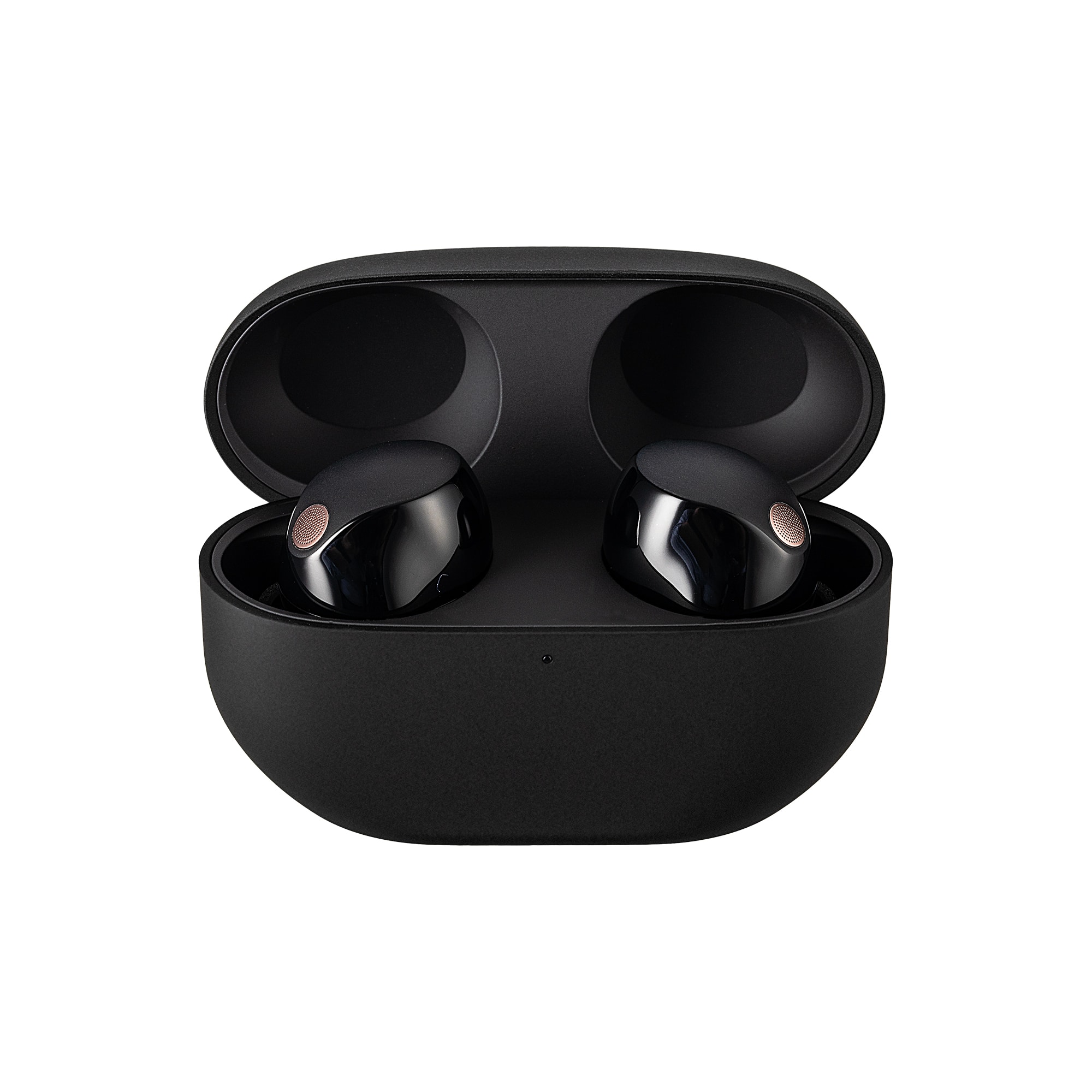 Front. Sony - Sony WF-1000XM5 Noise-Canceling True Wireless In-Ear Headphones (Black) (International Version).