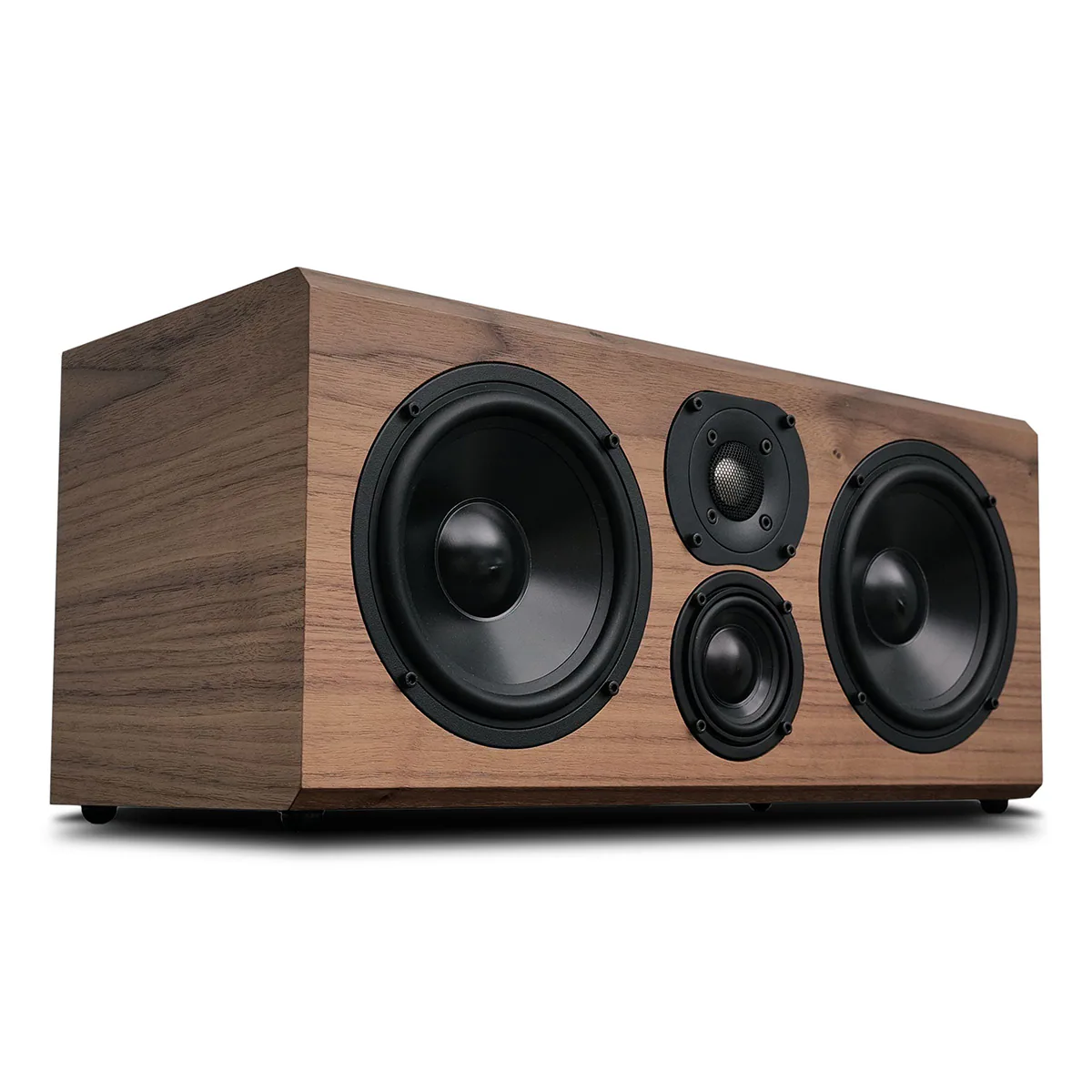 Front. KLH AUDIO - KLH Kendall 2C 3-Way Center Channel Speaker - Each (English Walnut) - Walnut.