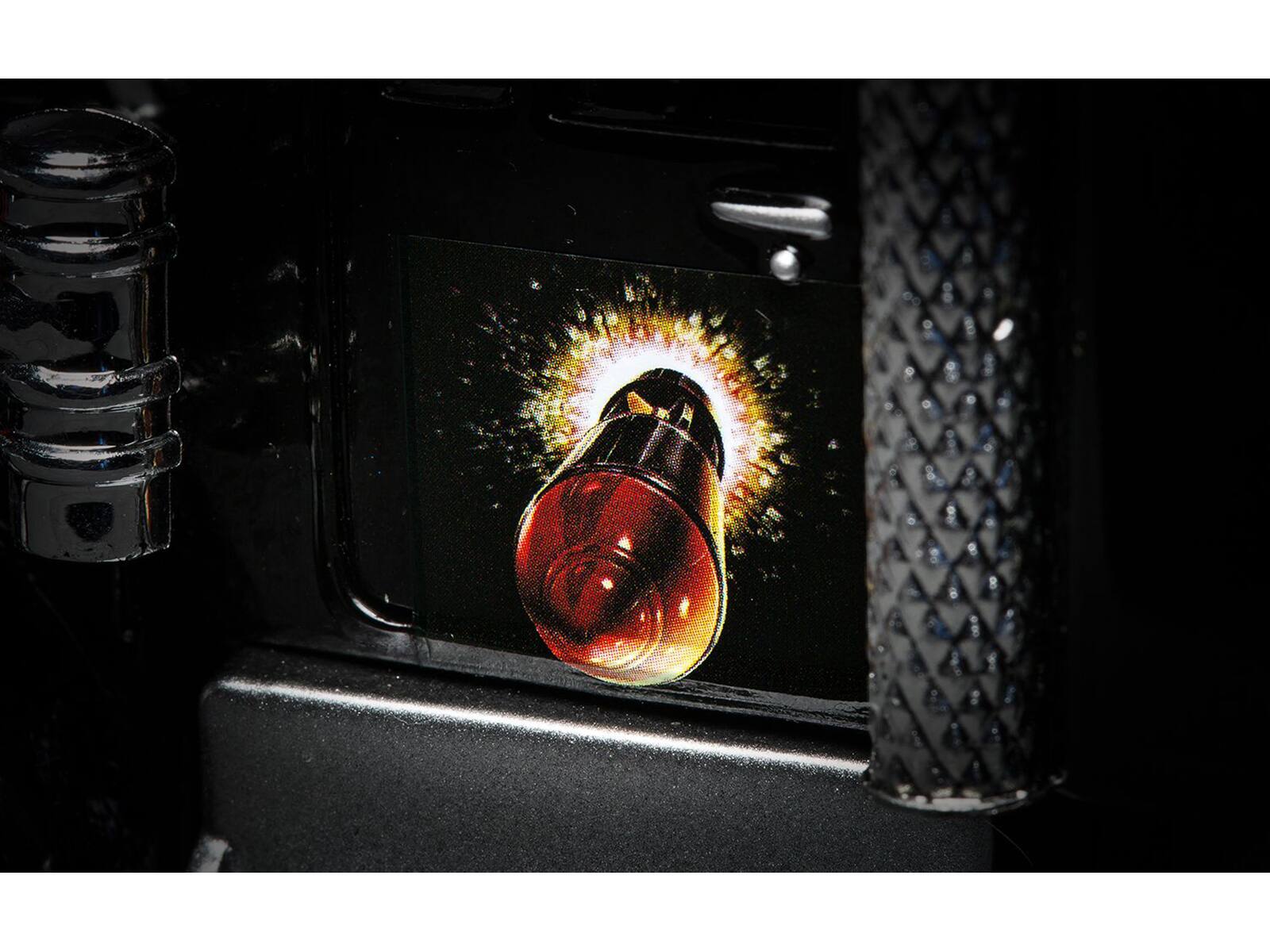 Left. Corgi - "Motorhead Bomber" Transport Truck Black 1/50 Diecast Model by Corgi - Black.