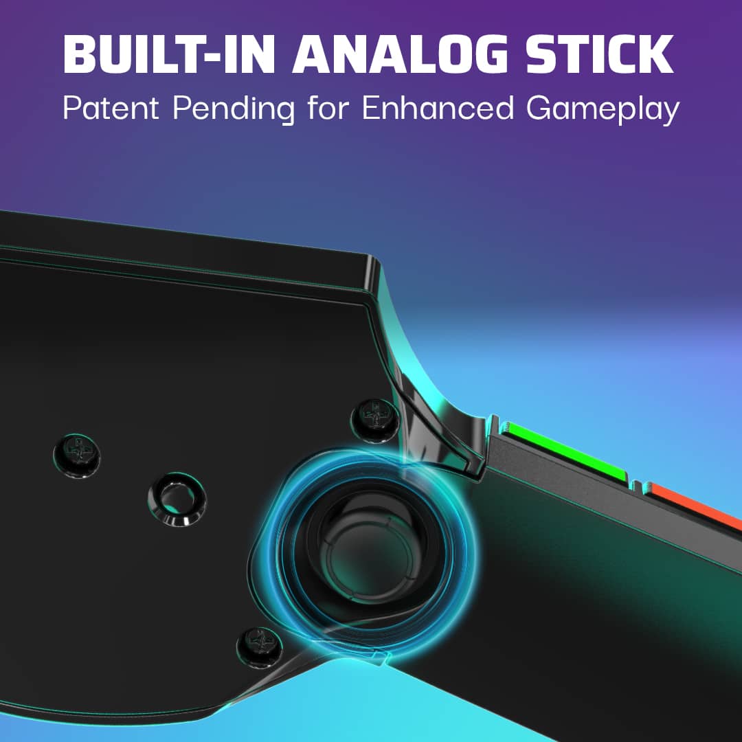 Built-in Analog Stick Patent Pending for Enhanced Gameplay