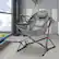 Left. Ainfox - Ainfox Hammock Camping Chair, Portable Heavy Duty Folding Swing Chair for Adults with Carrying Bag & Optional Footrest - Gray-with Footrest.