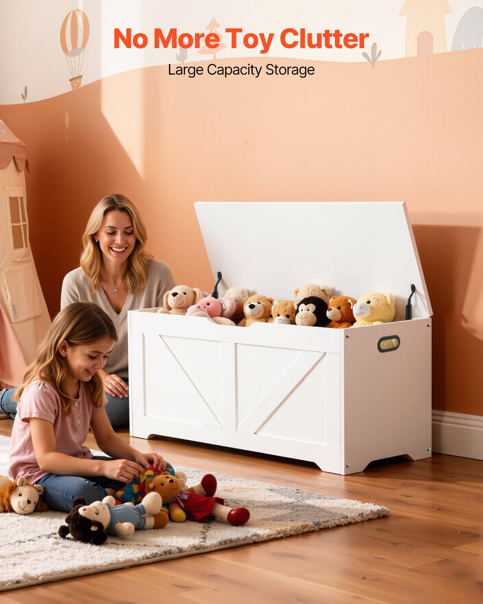 No More Toy Clutter  
Large Capacity Storage