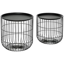 Homcom - Table Set - Black