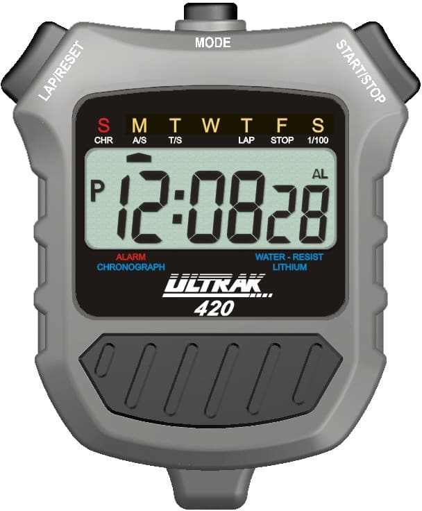 Ultrak - 420 Cumulative Split Stopwatch Timer - Gray price history on PriceWatchPro