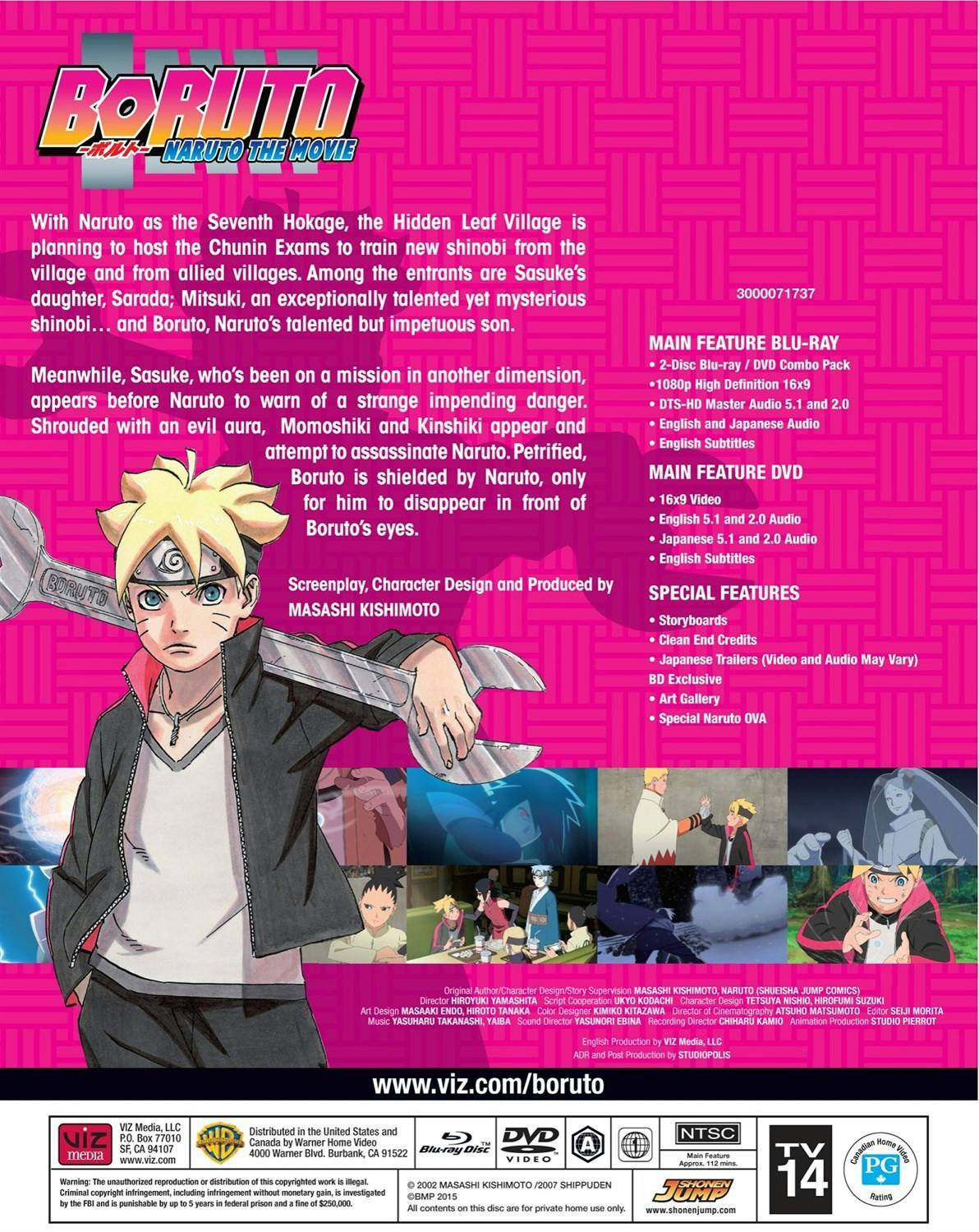 Back. Boruto - Naruto the Movie (Blu-ray + DVD) [Blu-ray].