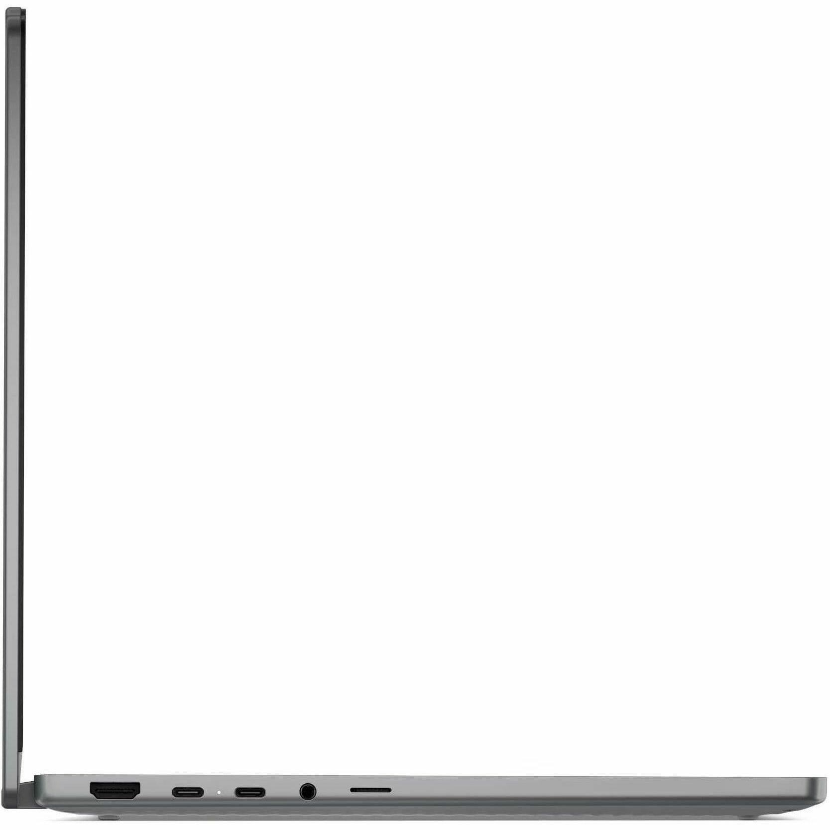 Alt View 2. Lenovo - Lenovo 14IRU10 83LL000GUS 14" Touchscreen Convertible 2 in 1 Chromebook - WUXGA - 60 Hz - Intel Core 7 250U - 16 GB - Luna Gray.