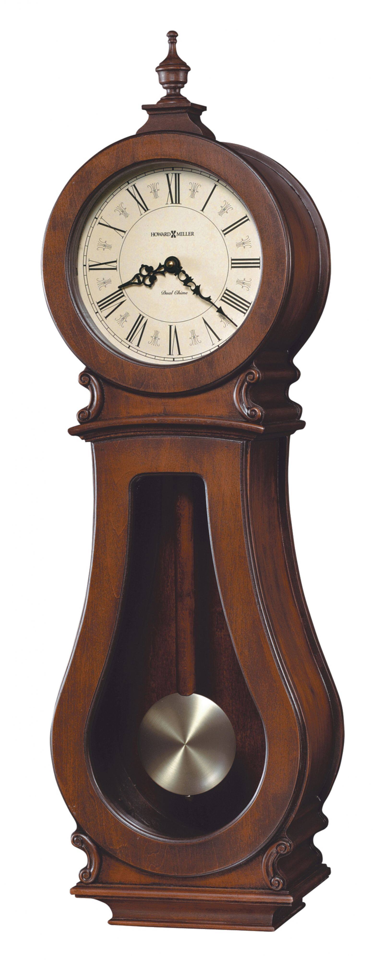 Howard Miller - 625377 Arendal Wall Clock 625377 Tuscany Cherry - Brown