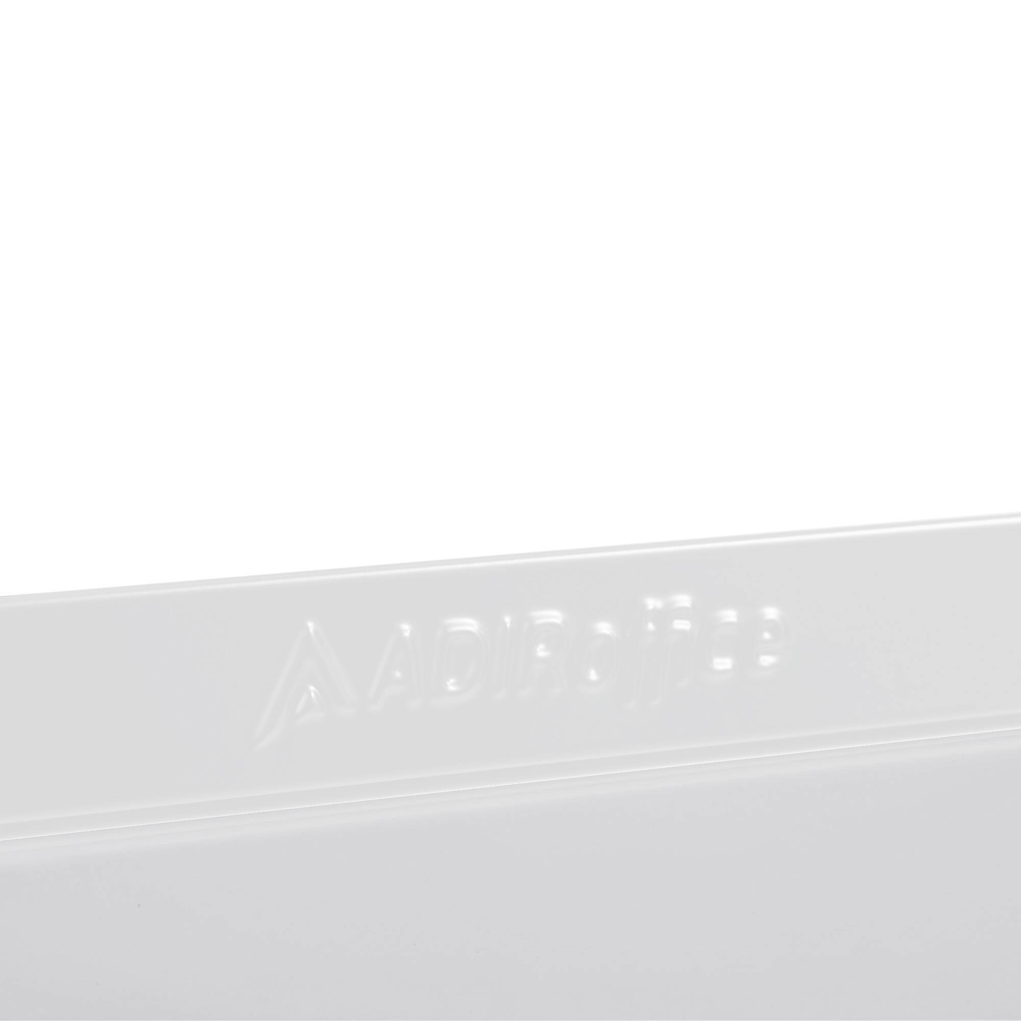 Alt View 3. AdirOffice - Storage Locker 629-Series 24" H 1-Tier Steel Locker with Key Lock - White.