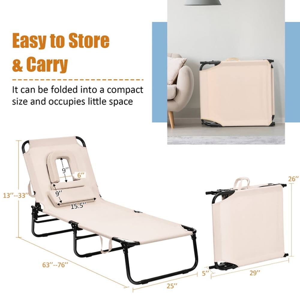Easy to Store & Carry

It can be folded into a compact size and occupies little space

- 13" -- 33"
- 9"
- 6"
- 15.5"
- 63" -- 76"
- 5"
- 29"
- 25"
- 26"
