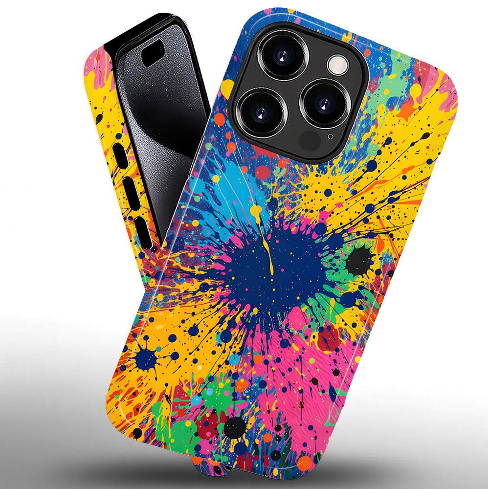 Alt View 1. Finnhomy - Smartphone Case for iPhone - Dual-Layer Heavy Duty Protective Cover - Midnight Splash - Midnight Splash for iPhone 16 Pro.