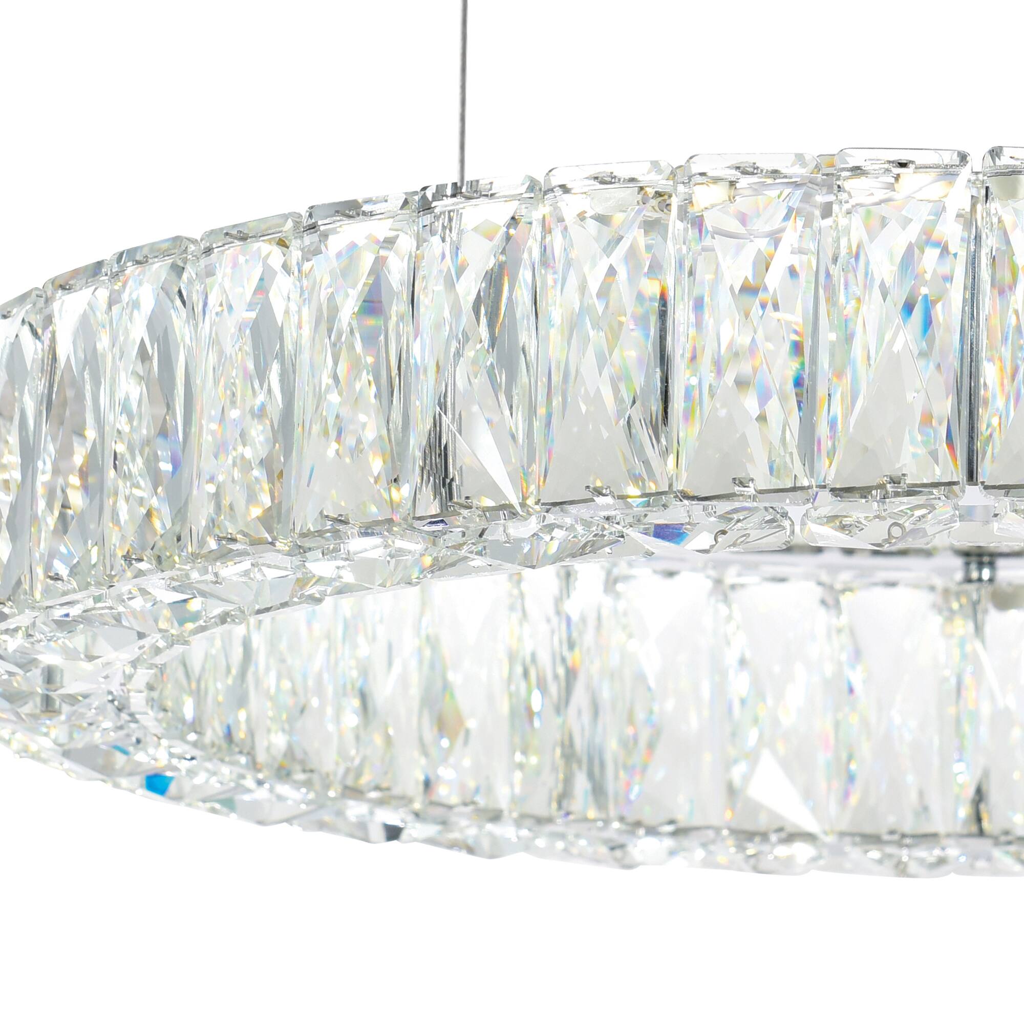 Back. CWI Lighting - Madeline LED Chandelier With Chrome Finish - Chrome.