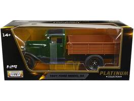 1931 Ford Model AA Pickup Truck "Platinum Collection" Series 1/24 Diecast Model Car by Motormax - Dark Green And Black