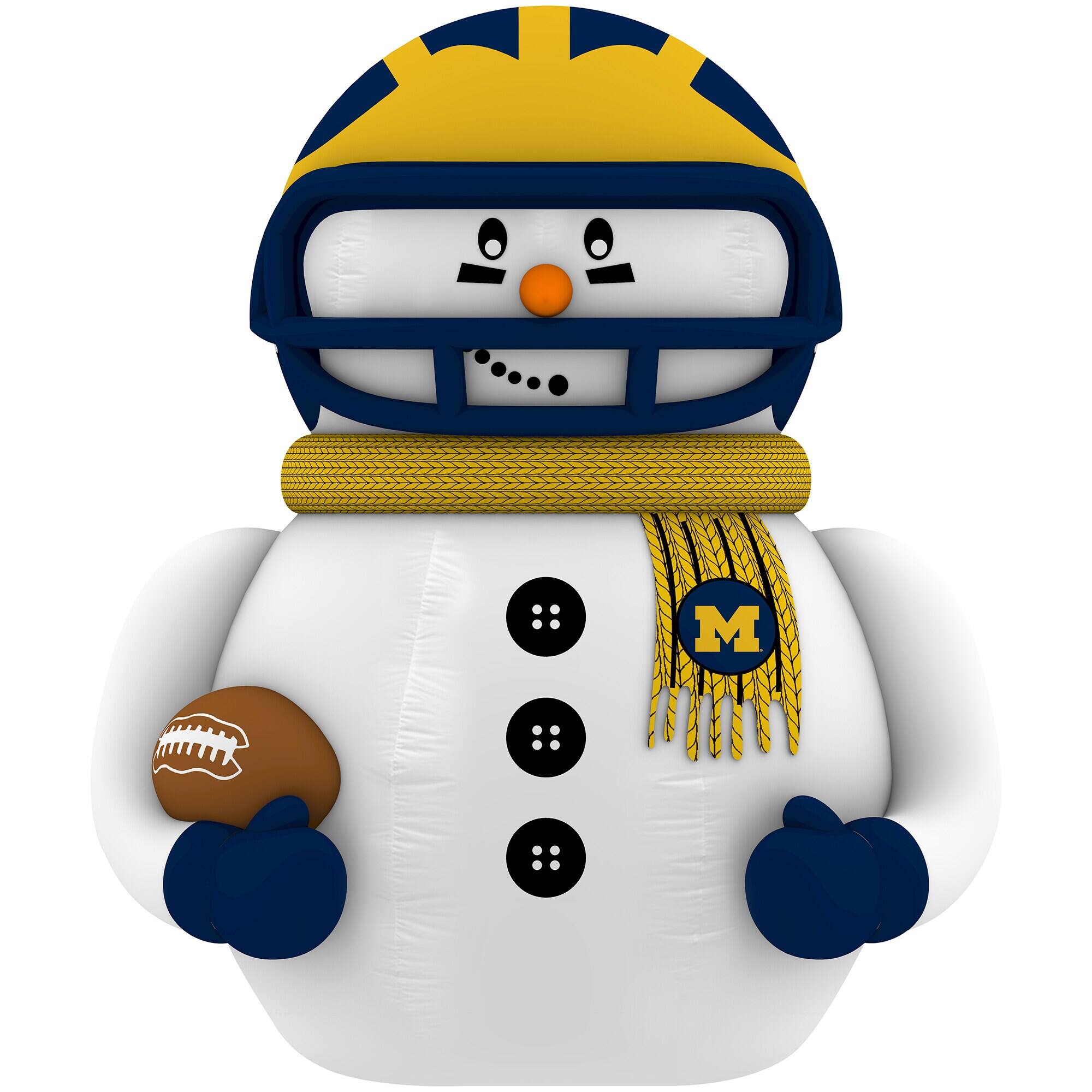 Sporticulture - Michigan Wolverines 7' Inflatable Snowman Player - Blue
