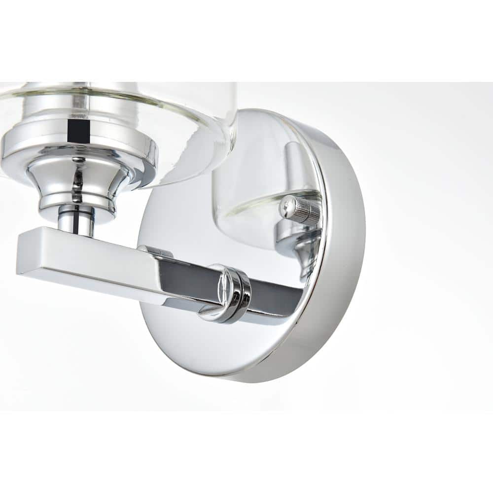 Living District - Mayson 1 light Bath Sconce - Chrome And Clear price history on PriceWatchPro