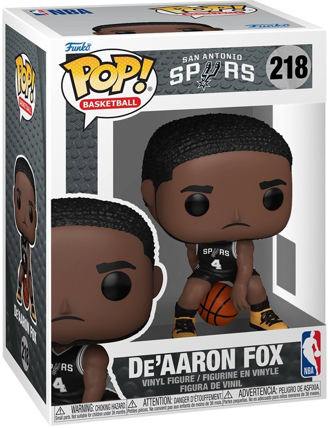 2 NBA TOPY Topli Funko SAN ANTONIO M POP! SP RS 218 BSEDL BASKETBALL SP/RS SP RS 4 PEY60M FOK 218 DE'AARON FOX RS VINYLE NBA FIGURINE EN FIGURE / 4 VINYL DE VINIL FIGURA PELIGRO DE ASFIXIA. TOUFFEMENT. ADVERTENCIA: para niños menores de 36 meses DANGER D' pour enfants de moins de 36 mois. Partes WARNING: CHOKING Petites pièces. Ne convient pas for children under 36 months Smal parts Not suitable