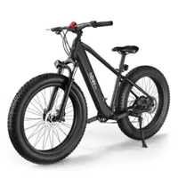 HiBoy - P6 Electric Bike w/ 62 mi Max Operating Range & 28 mph Max Speed - Black - Angle_Zoom