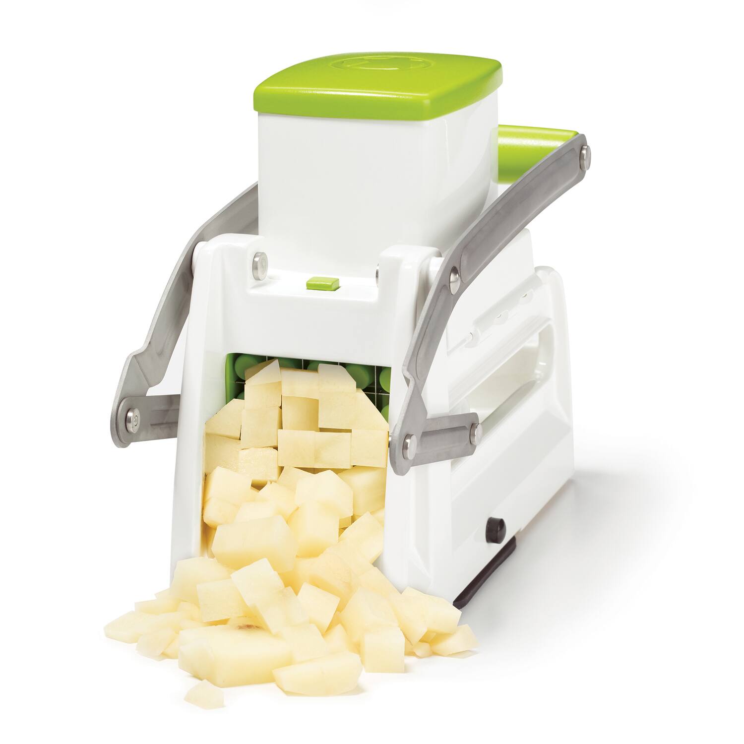 Alt View 5. Starfrit - Pro Fry Cutter and Cuber Multiuse Kitchen Tool - White/Green.