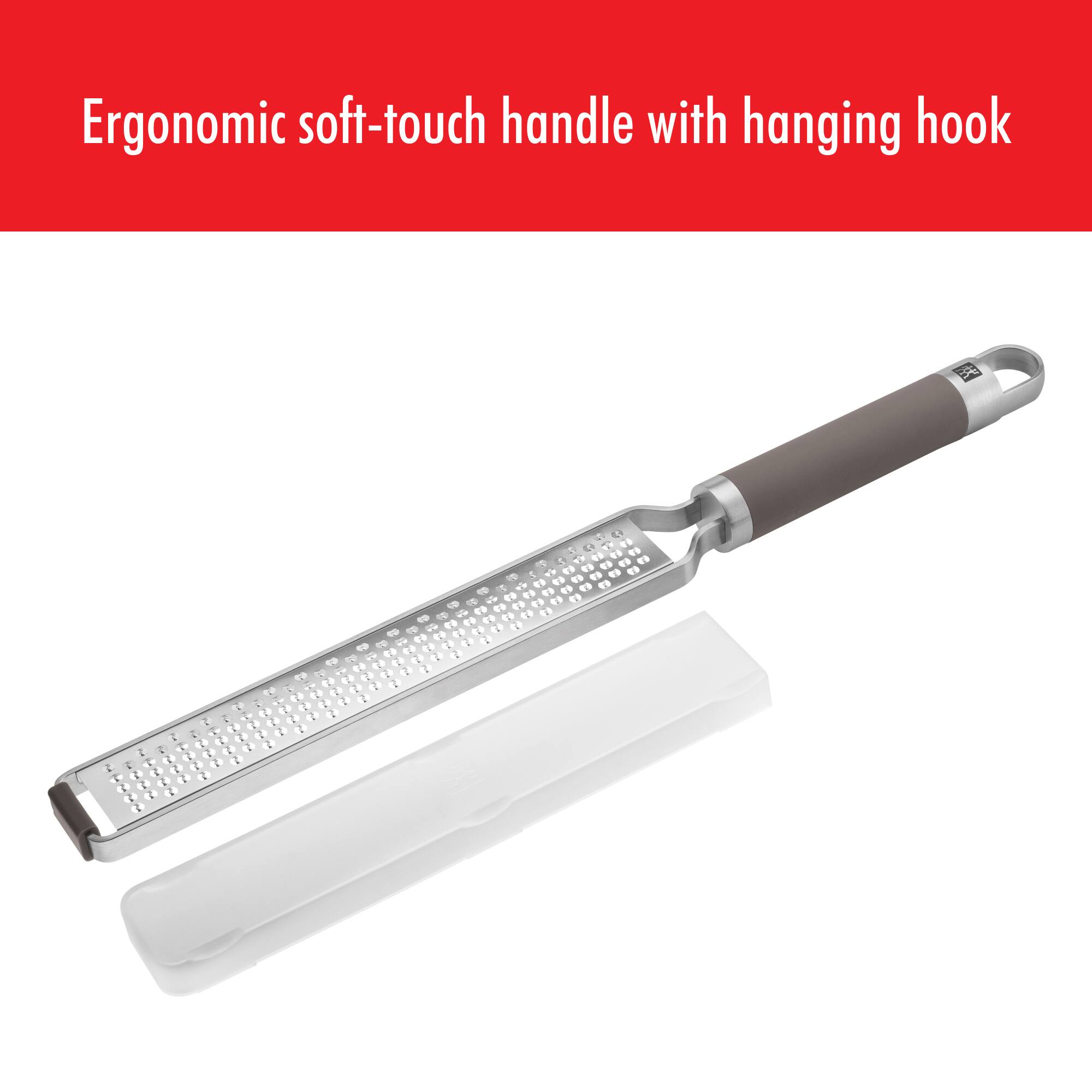 Ergonomic soft-touch handle with hanging hook