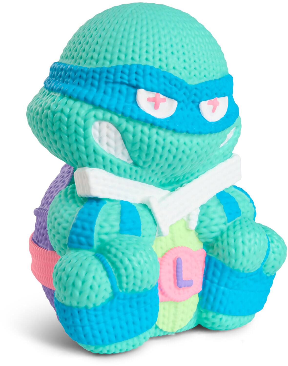 Alt View 2. Handmade by Robots - Teenage Mutant Ninja Turtles (TMNT) - Leonardo Blacklight Limited Edition Vinyl Figure   - COLLECTIBLES - Multicolor.