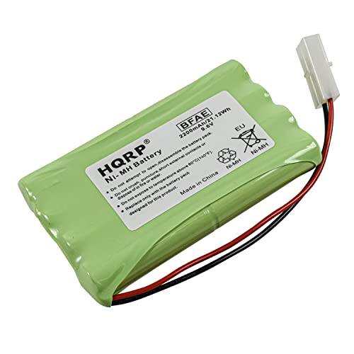 12Wh 2200mAh/21 BFAE 9.6V EU pack battery. Ni-MH HQRP Battery external 60C (140°F). Ni-MH Battery. Do not puncture, crush, or dispose of in water. Do not expose to high temperatures. Made in China. Replace for designed use only.