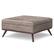 Angle. Simpli Home - Owen XL Square Coffee Table Storage Ottoman - Distressed Grey Taupe.