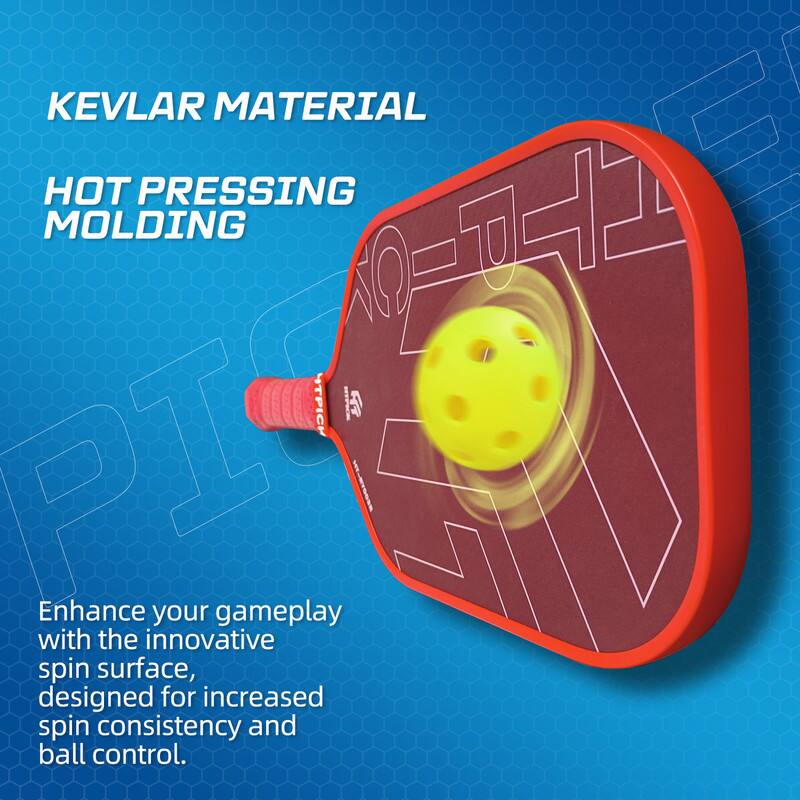 KEVLAR MATERIAL  
HOT PRESSING MOLDING  

Enhance your gameplay with the innovative spin surface, designed for increased spin consistency and ball control.