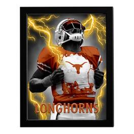 Sporticulture - Texas Longhorns 14" x 18" Framed 3D Lenticular Art - Orange
