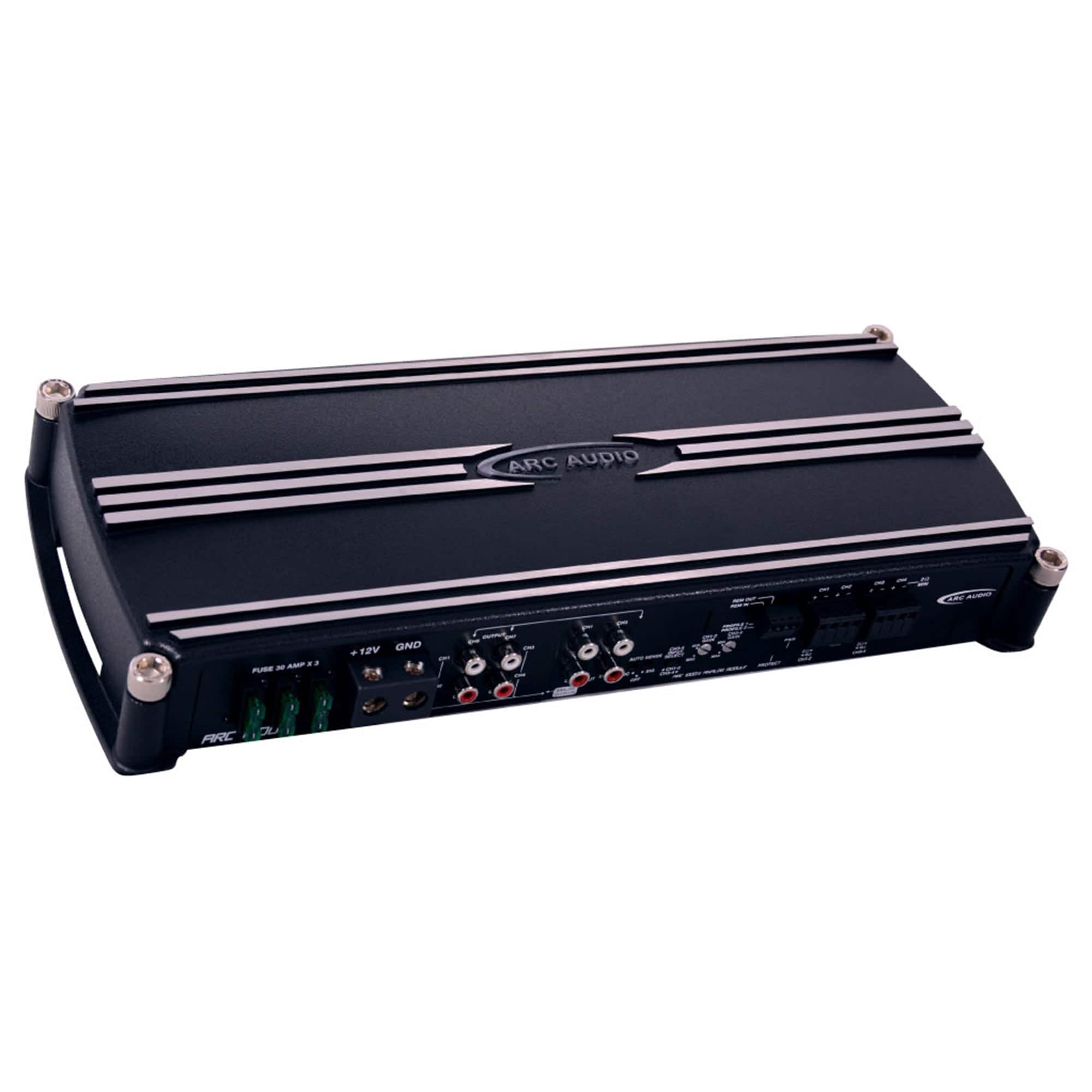 ARC Audio - ARC 1000.4 4-Channel DSP Amplifier - 250 Watts RMS x 4 at 4-Ohms - Black/Gray