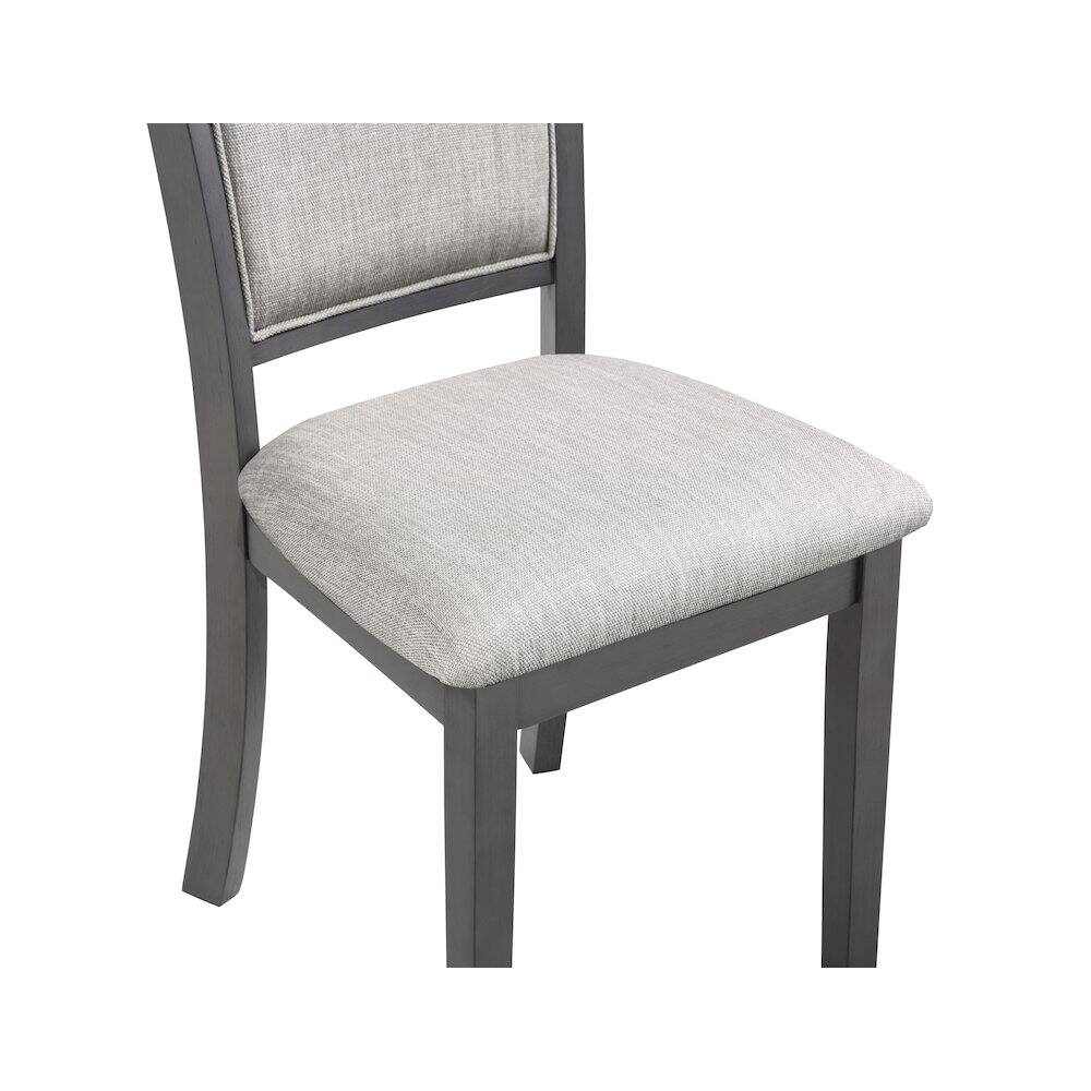 Alt View 4. New Classic Furniture - Amy Dining Chair (2/Ctn)-Gray - Grey.