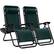 Front. Best Choice Products - Best Choice Products Set of 2 Zero Gravity Lounge Chair Recliners for Patio, Pool w/ Cup Holder Tray - Forest Green - Forest Green.