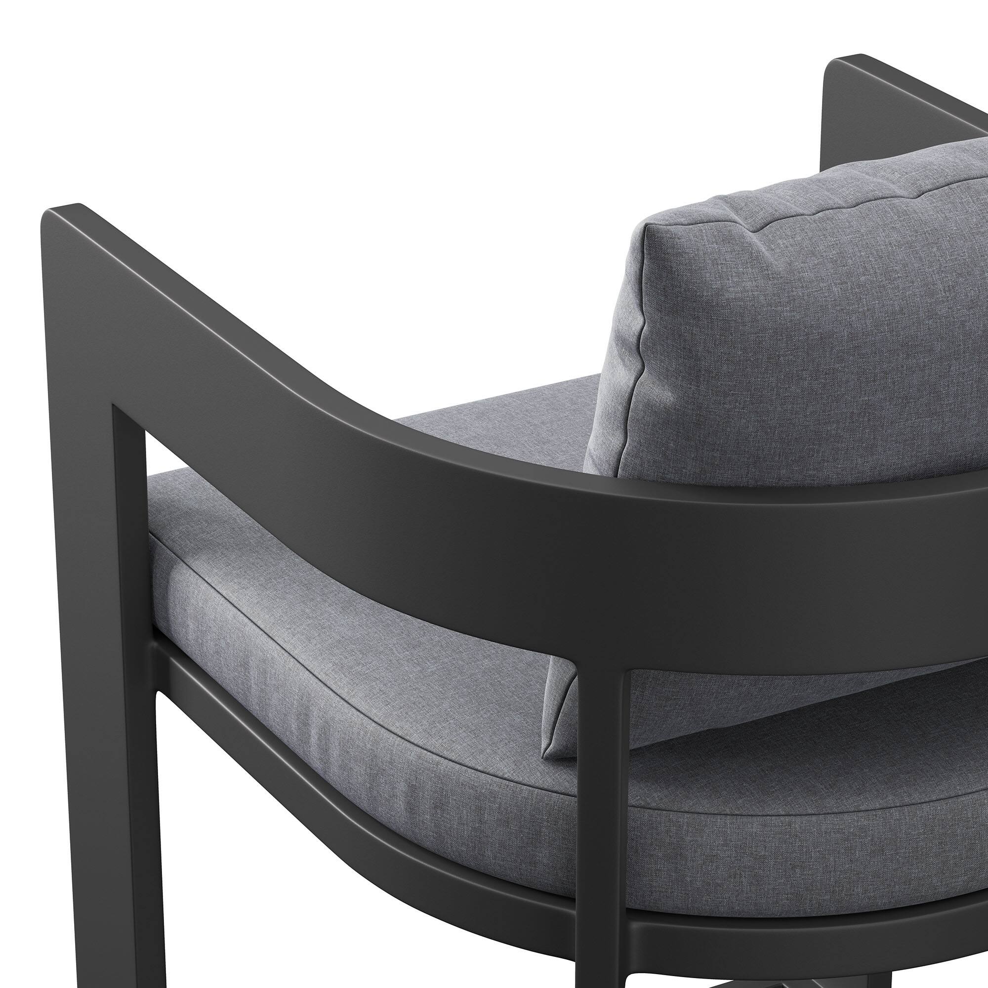 Alt View 5. Modway - Tahoe Outdoor Patio Aluminum Counter Stool by Modway - Gray.