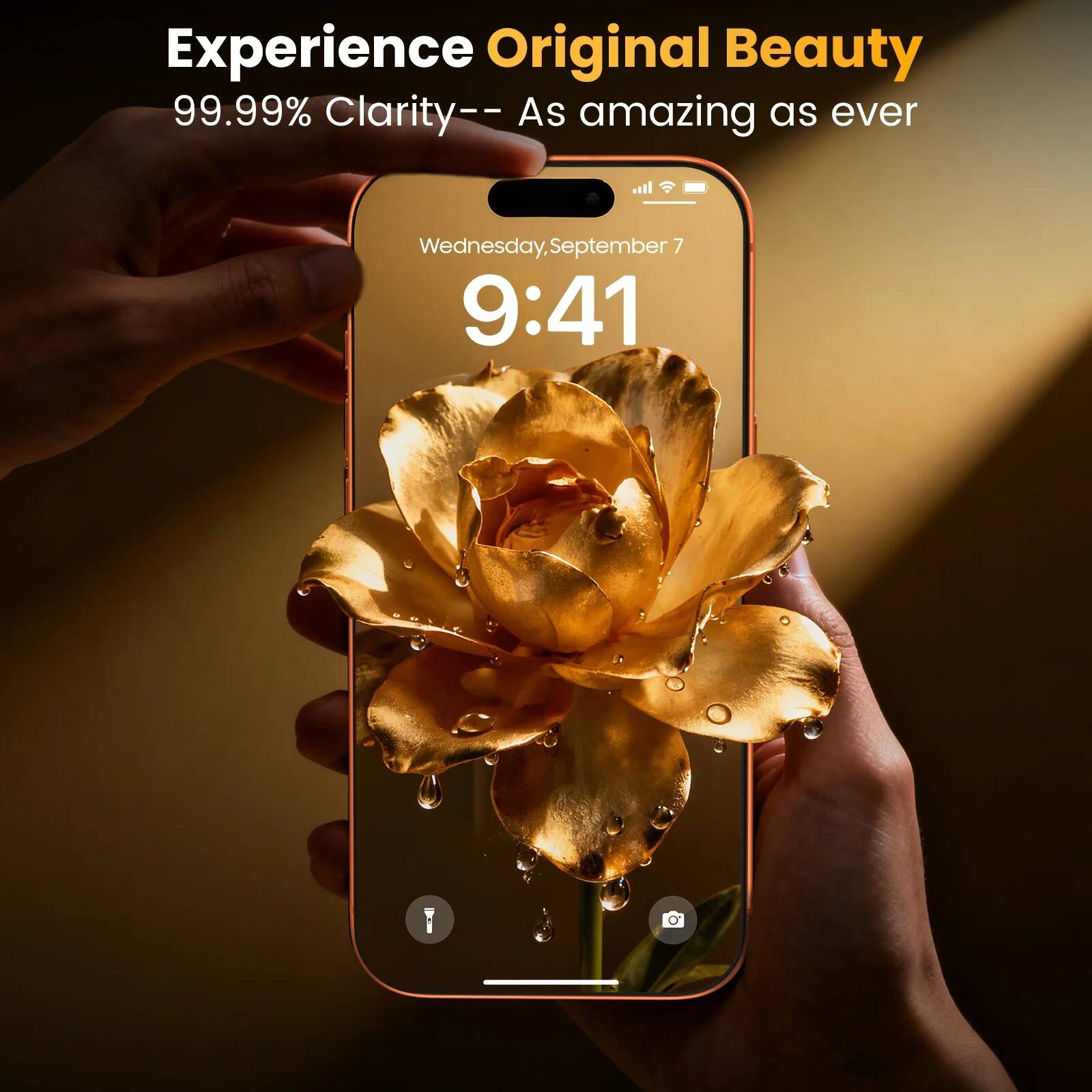 Experience Original Beauty  
99.99% Clarity – As amazing as ever  

Wednesday, September 7  
9:41