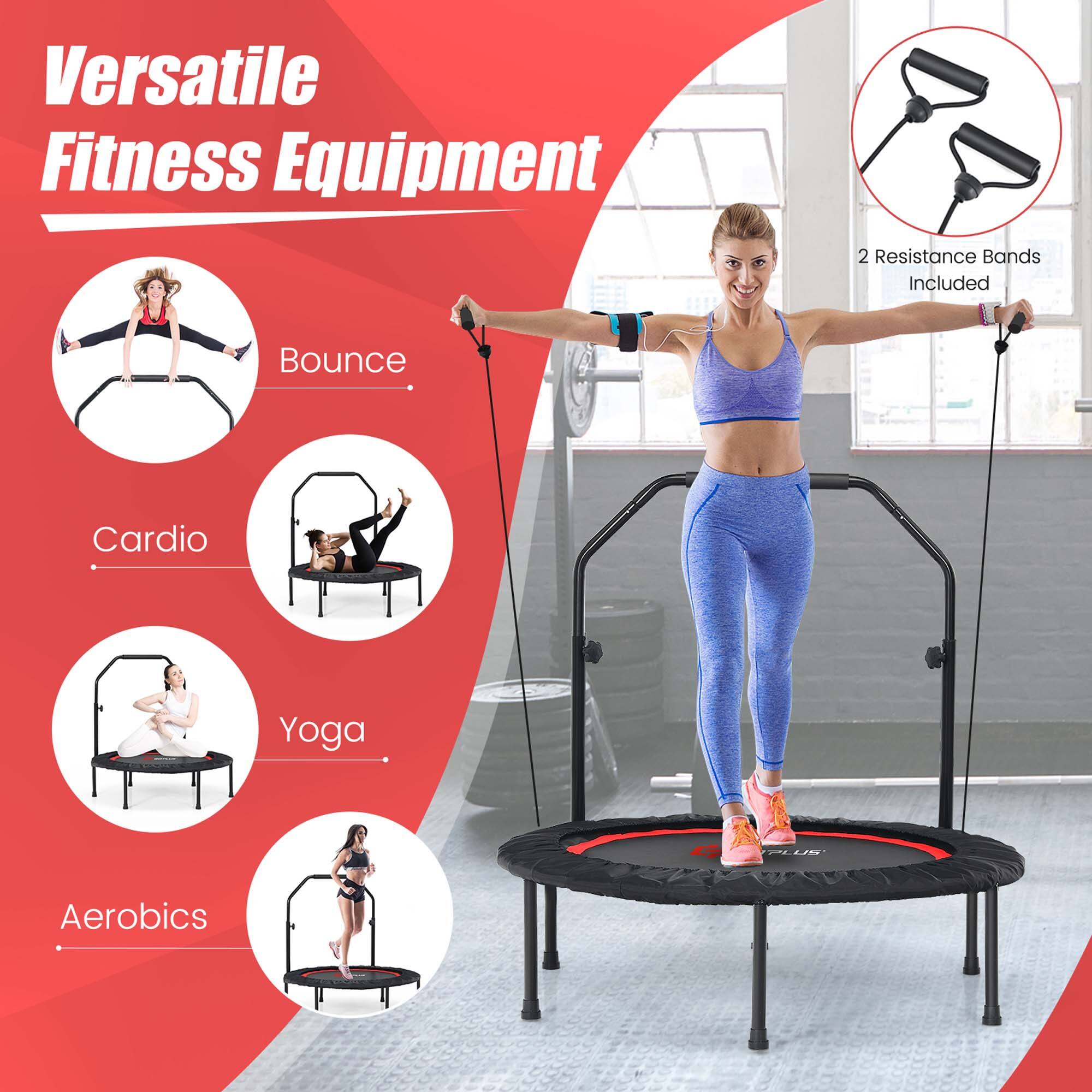 Versatile Fitness Equipment

- Bounce
- Cardio
- Yoga
- Aerobics

2 Resistance Bands Included
