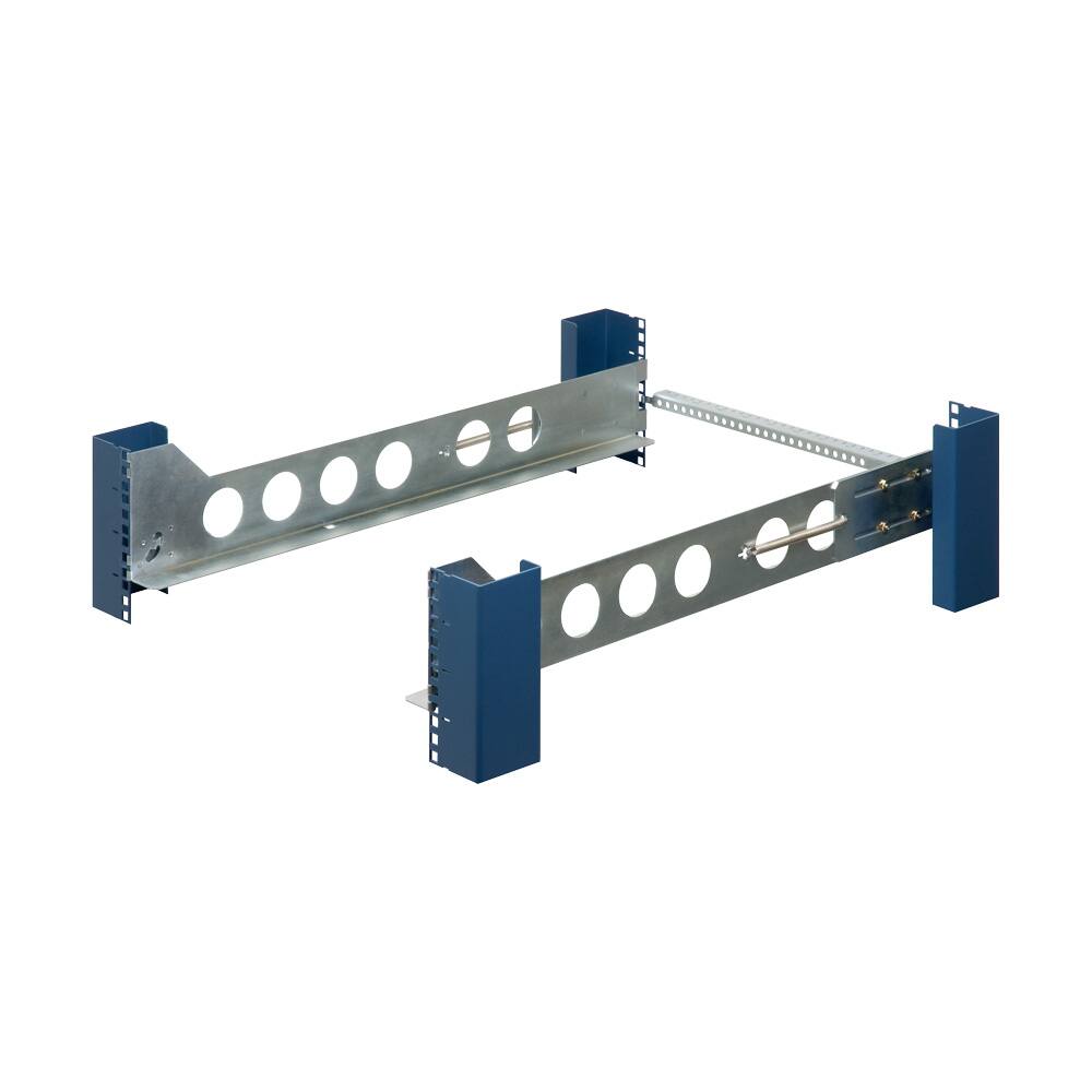 Alt View 1. RackSolutions - RackSolutions 3U Tool-less Universal Rail 28in Depth with Tool-less Wirebar - Black.