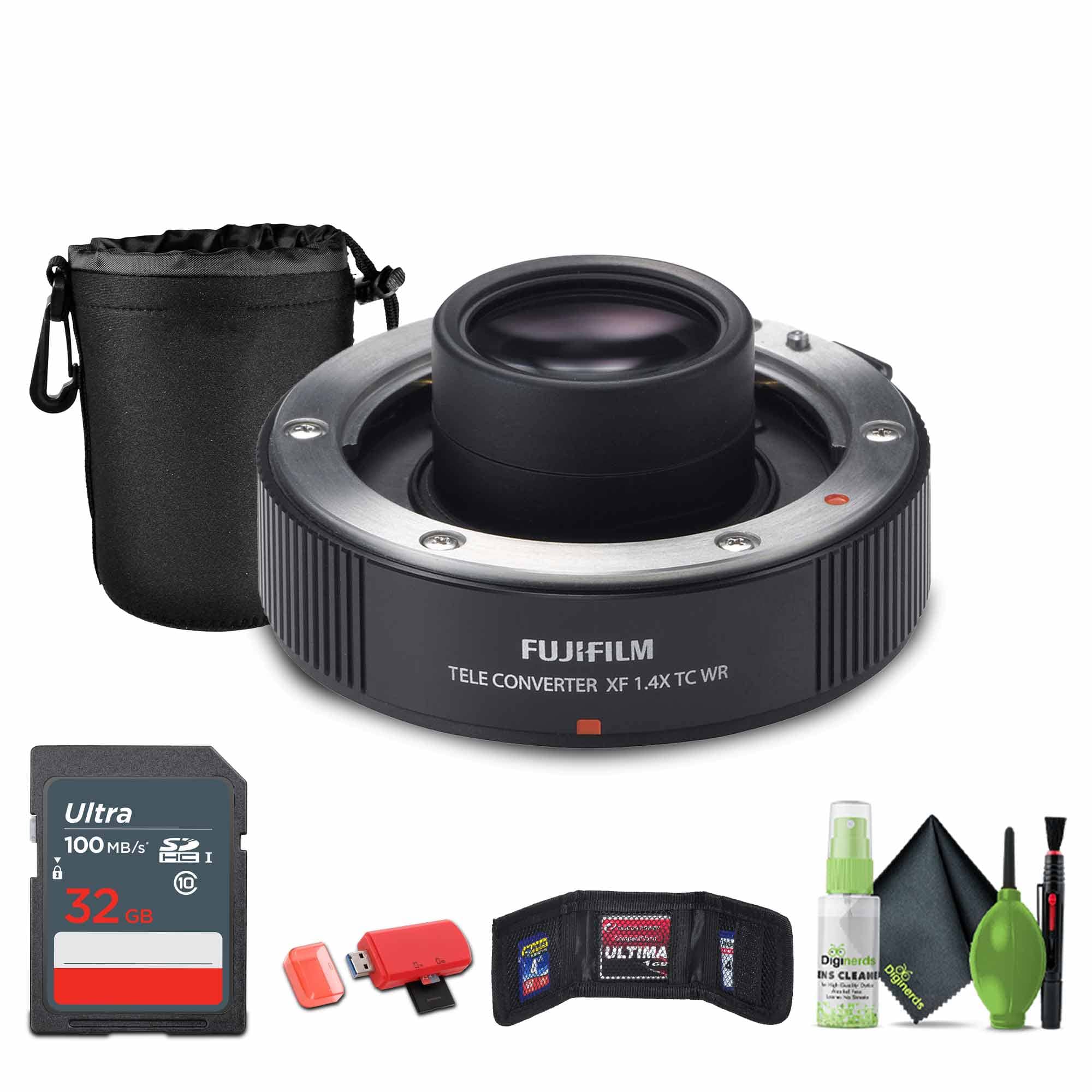 Fujifilm - XF 1.4x TC WR Teleconverter, 32GB Memory Card, Bundle - Black price history on PriceWatchPro
