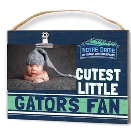 Jardine - Notre Dame of Maryland Gators 8'' x 10'' Cutest Little Weathered Logo Clip Photo Frame - Blue
