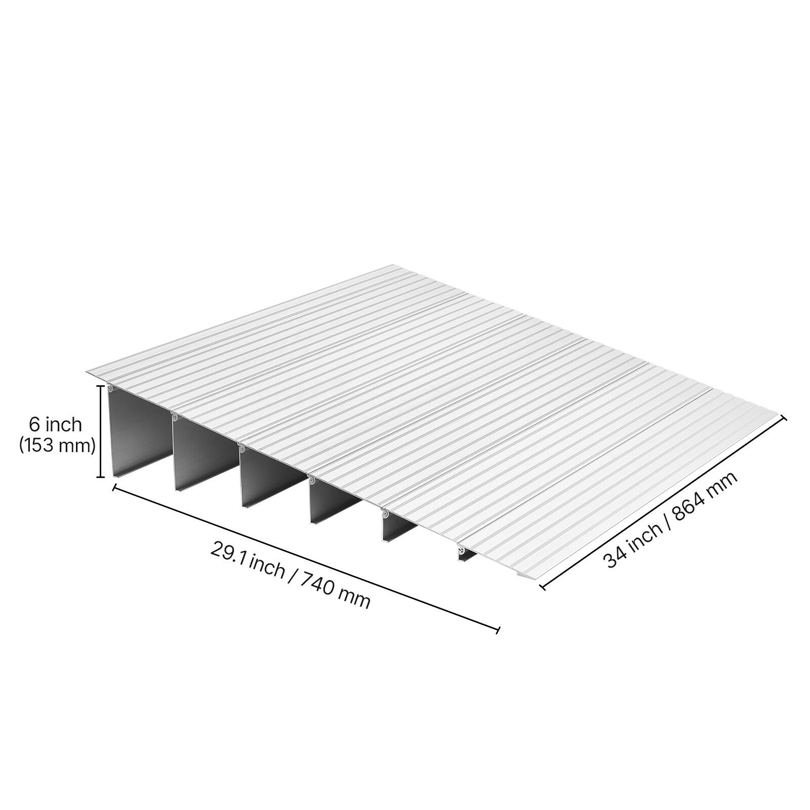 6 inch (153 mm)  
29.1 inch / 740 mm  
34 inch / 864 mm