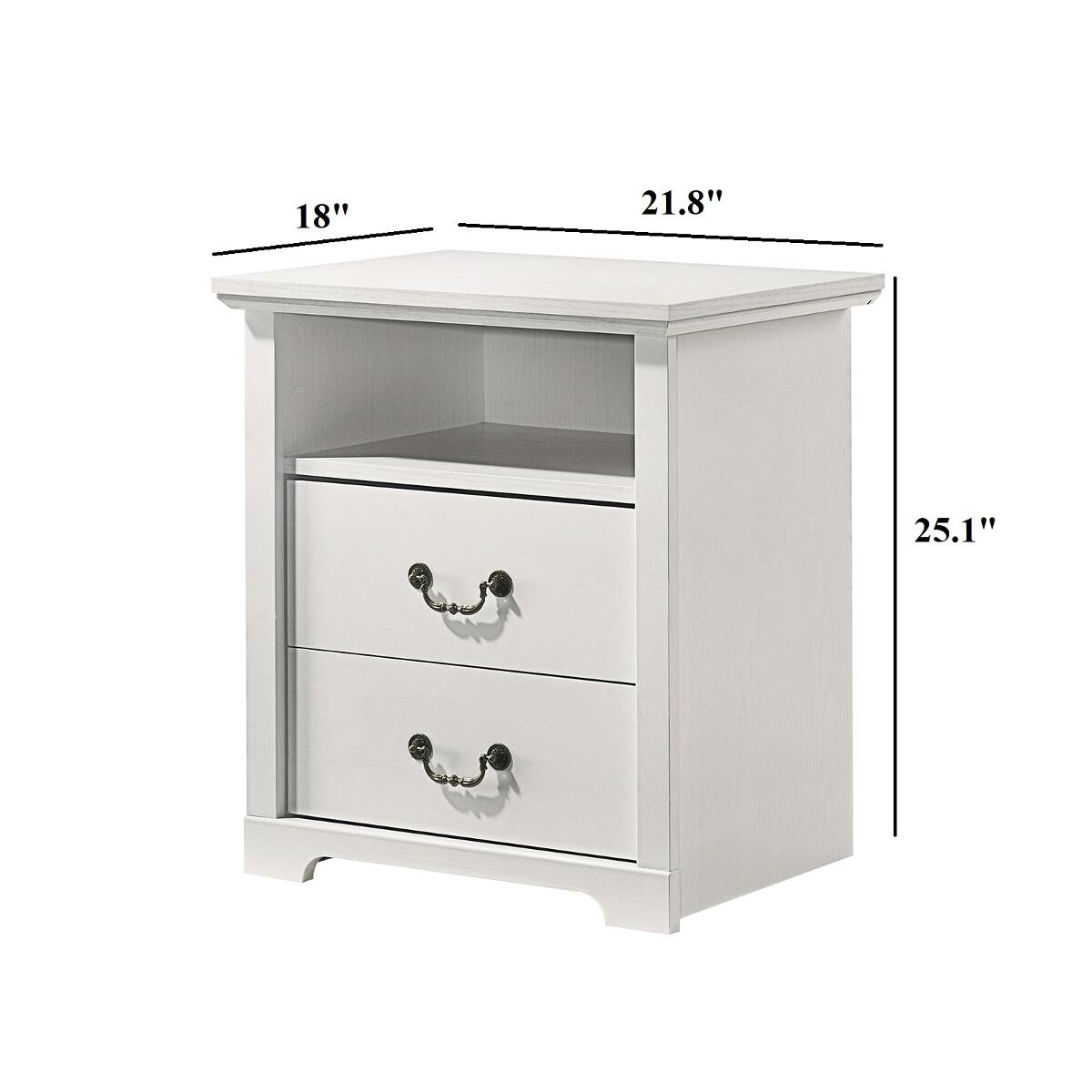 18"  
21.8"  
25.1"