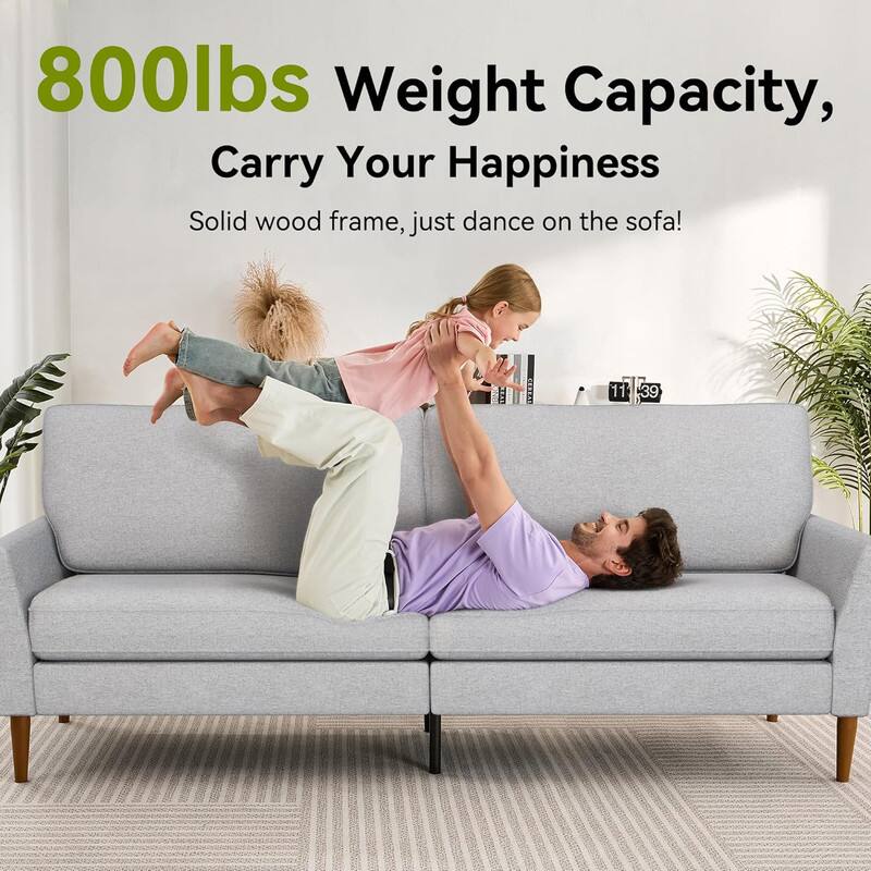 800lbs Weight Capacity, Carry Your Happiness

Solid wood frame, just dance on the sofa!