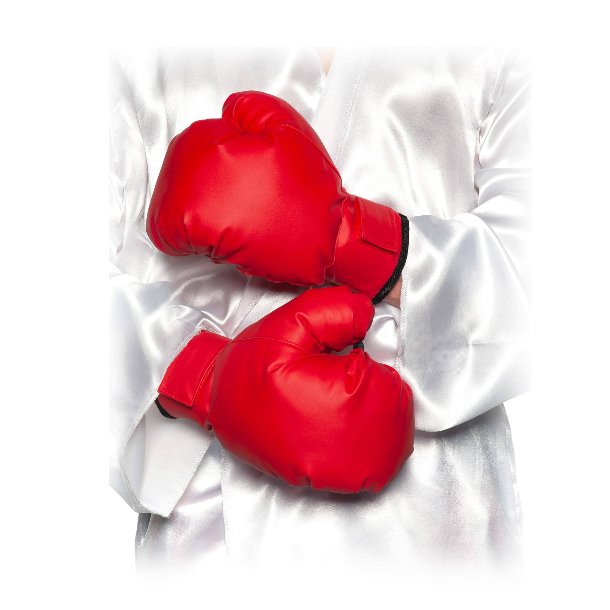 Front. Underwraps - Red Boxing Gloves Adult Costume Accessory | OS - Red.