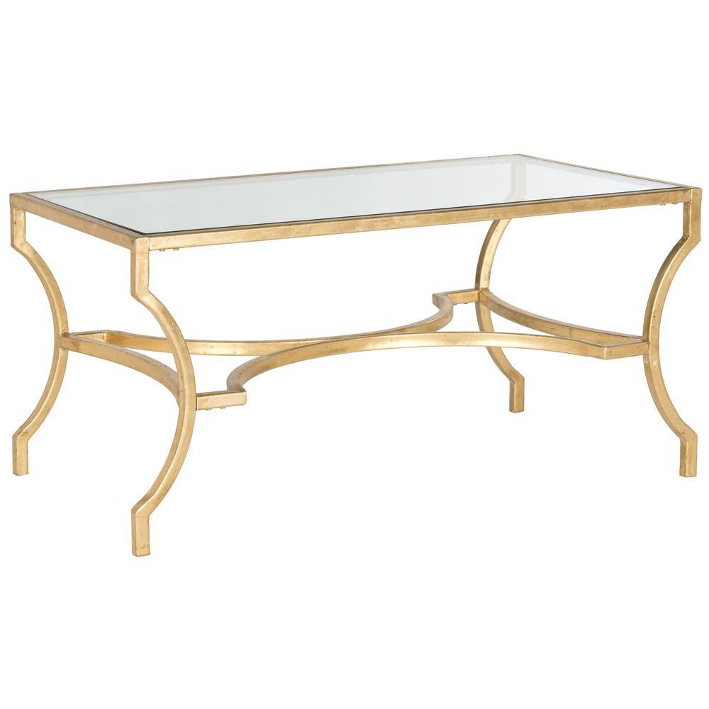 Angle. Safavieh - Safavieh Home Collection Alphonse Gold Coffee Table - Gold.