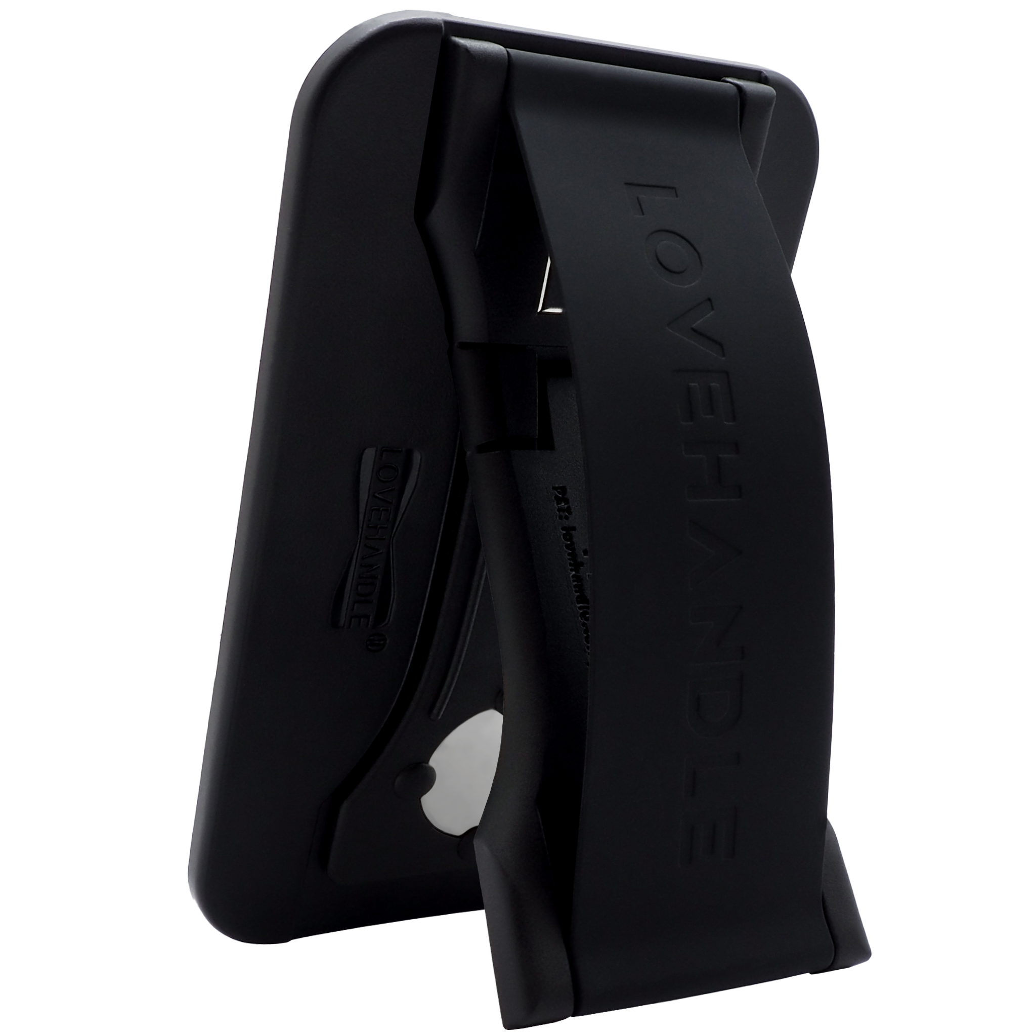 LoveHandle - PRO for MagSafe Universal Magnetic Wallet, Phone Grip & Kickstand with Adapter Ring - Solid - Black on Clear price history on PriceWatchPro
