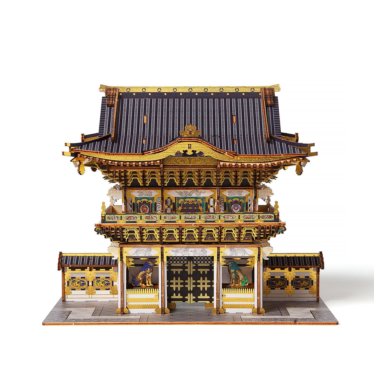 Angle. 3D Puzzle - 3D DIY Puzzle: Nikko Toshogu Shrine: Yomeimon Gate Color - 259pcs.