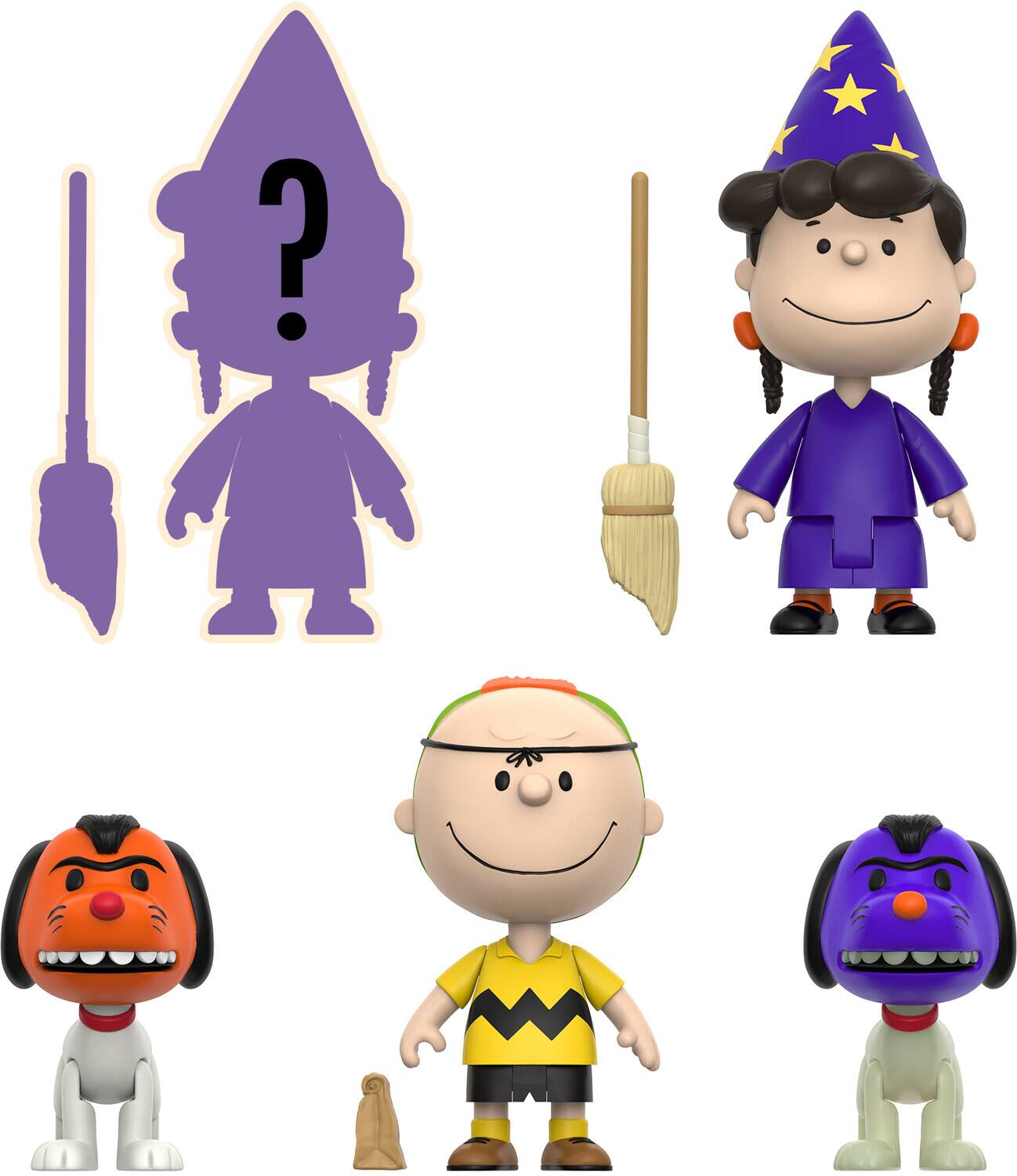 Alt View 1. Super7 - Super7 - Peanuts - Reaction Blind Box Wv7 - Halloween 12pc Flat   - COLLECTIBLES - Multicolor.