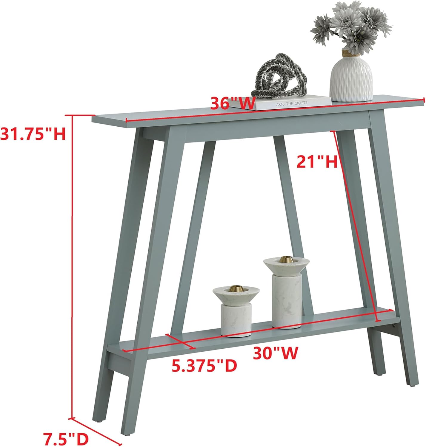 36"W  
31.75"H  
21"H  
30"W  
5.375"D  
7.5"D