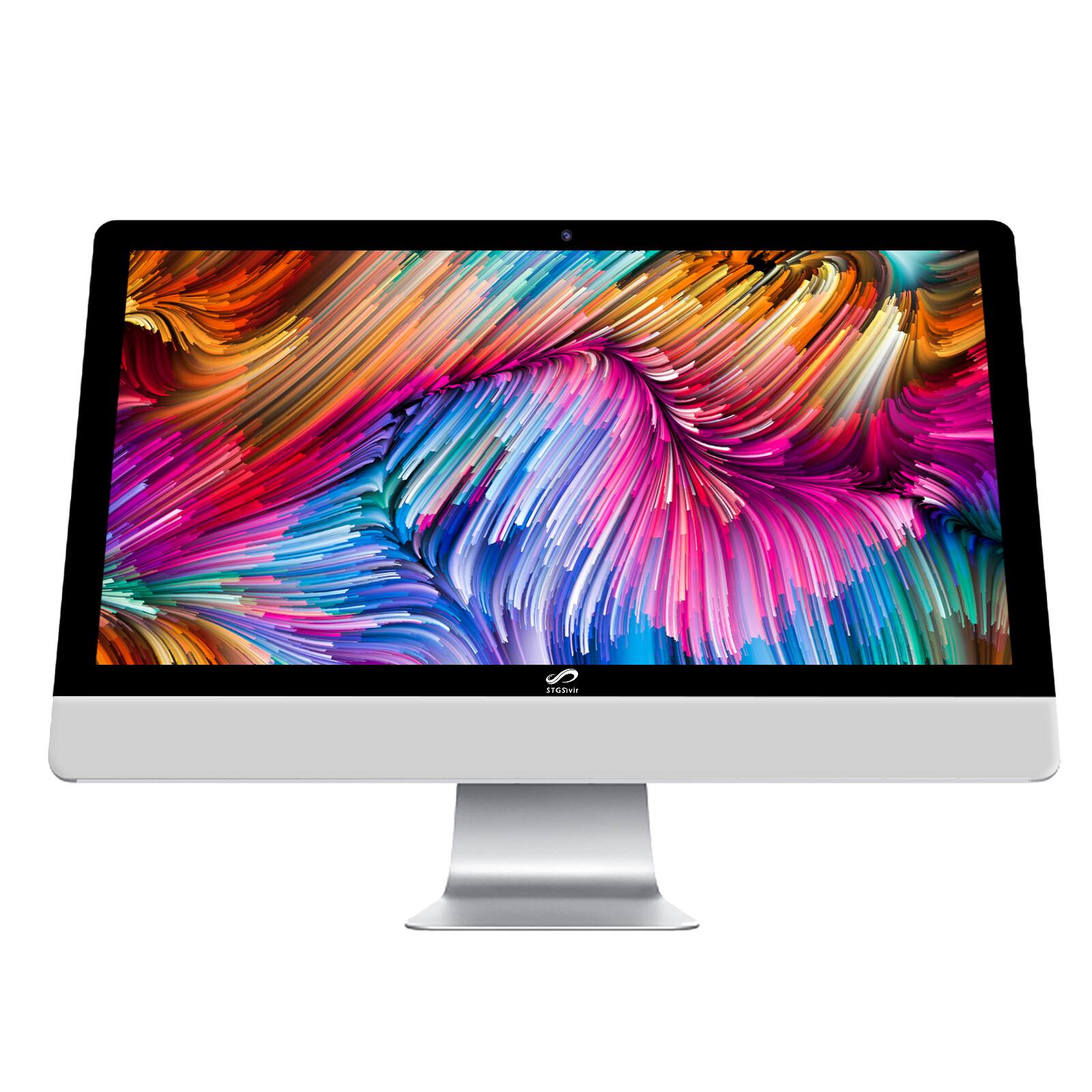 Angle. STGSivir - STGSivir All-in-One Desktop PC, 24" FHD, Intel Core i5-8500T up to 3.5GHz, 16G DDR4, 512G SSD, WiFi 5, Bluetooth, W11H64 - White.