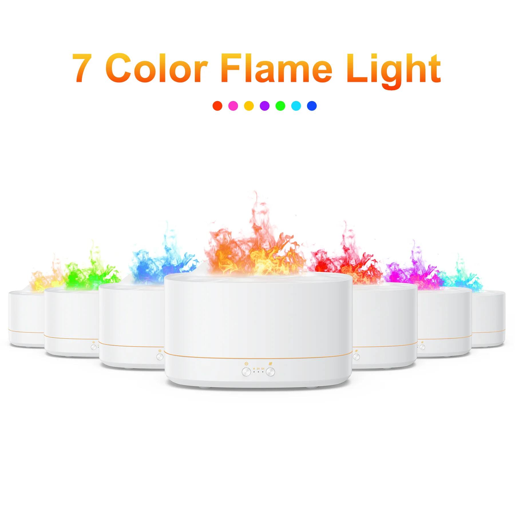 7 Color Flame Light